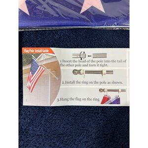 Outdoor house mounted flag pole